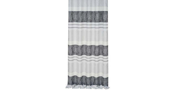 VORHANGSTOFF per lfm halbtransparent  - Grau, KONVENTIONELL, Textil (140cm) - Esposa