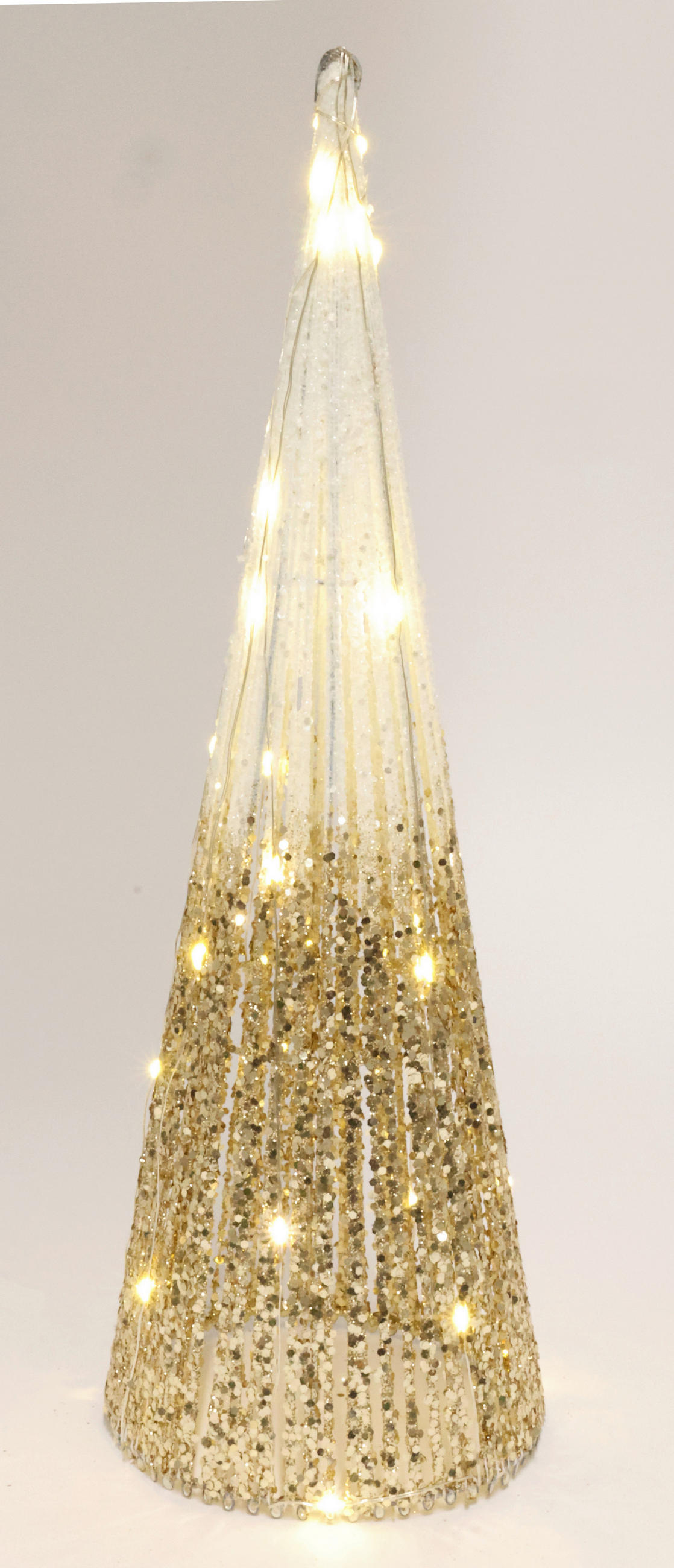 WEIHNACHTSPYRAMIDE  - Goldfarben, Basics, Metall (60cm) - X-Mas