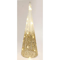 WEIHNACHTSPYRAMIDE  - Goldfarben, Basics, Metall (60cm) - X-Mas
