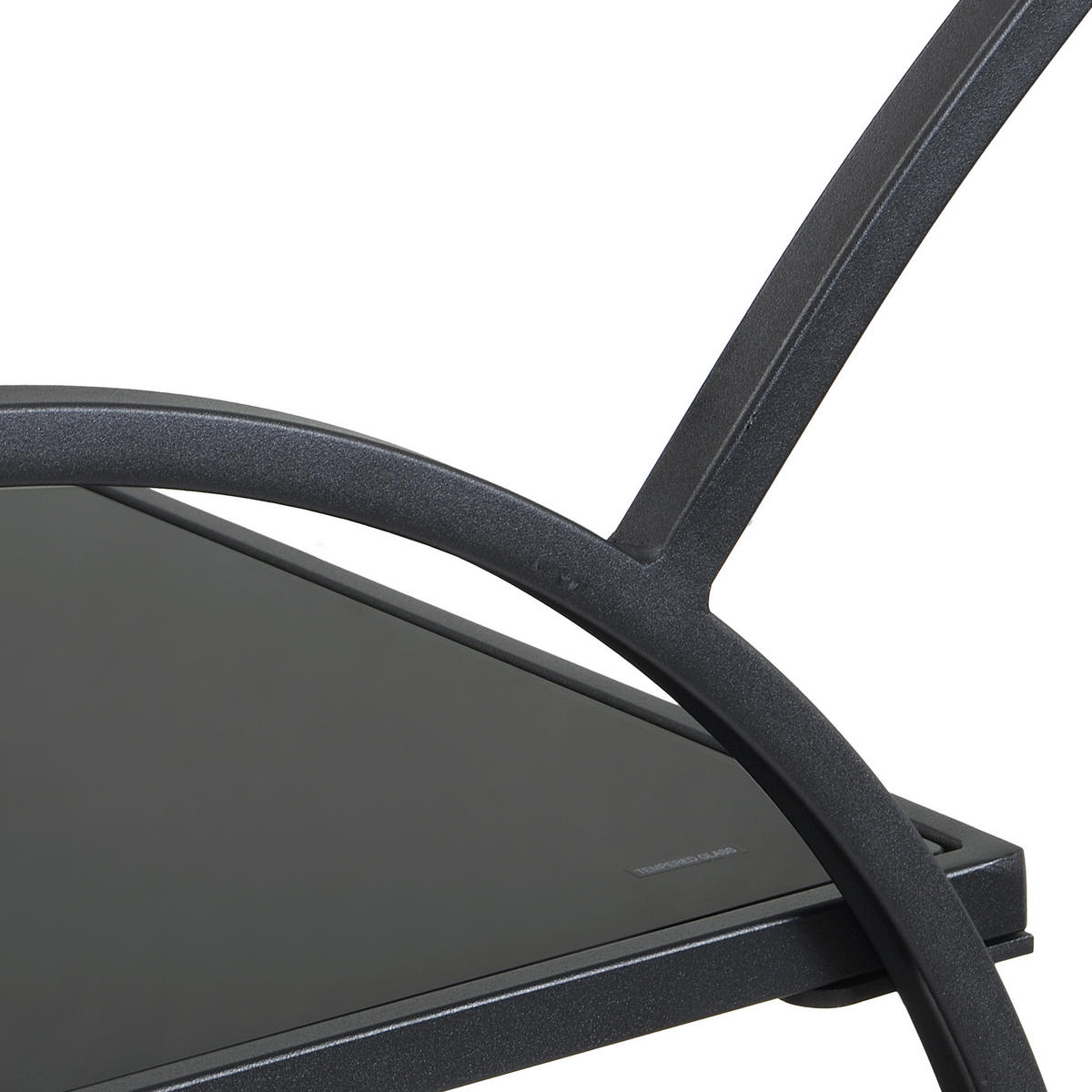 SERVIERWAGEN in Schwarz  - Schwarz, Design, Glas/Kunststoff (45/46/83cm) - MID.YOU