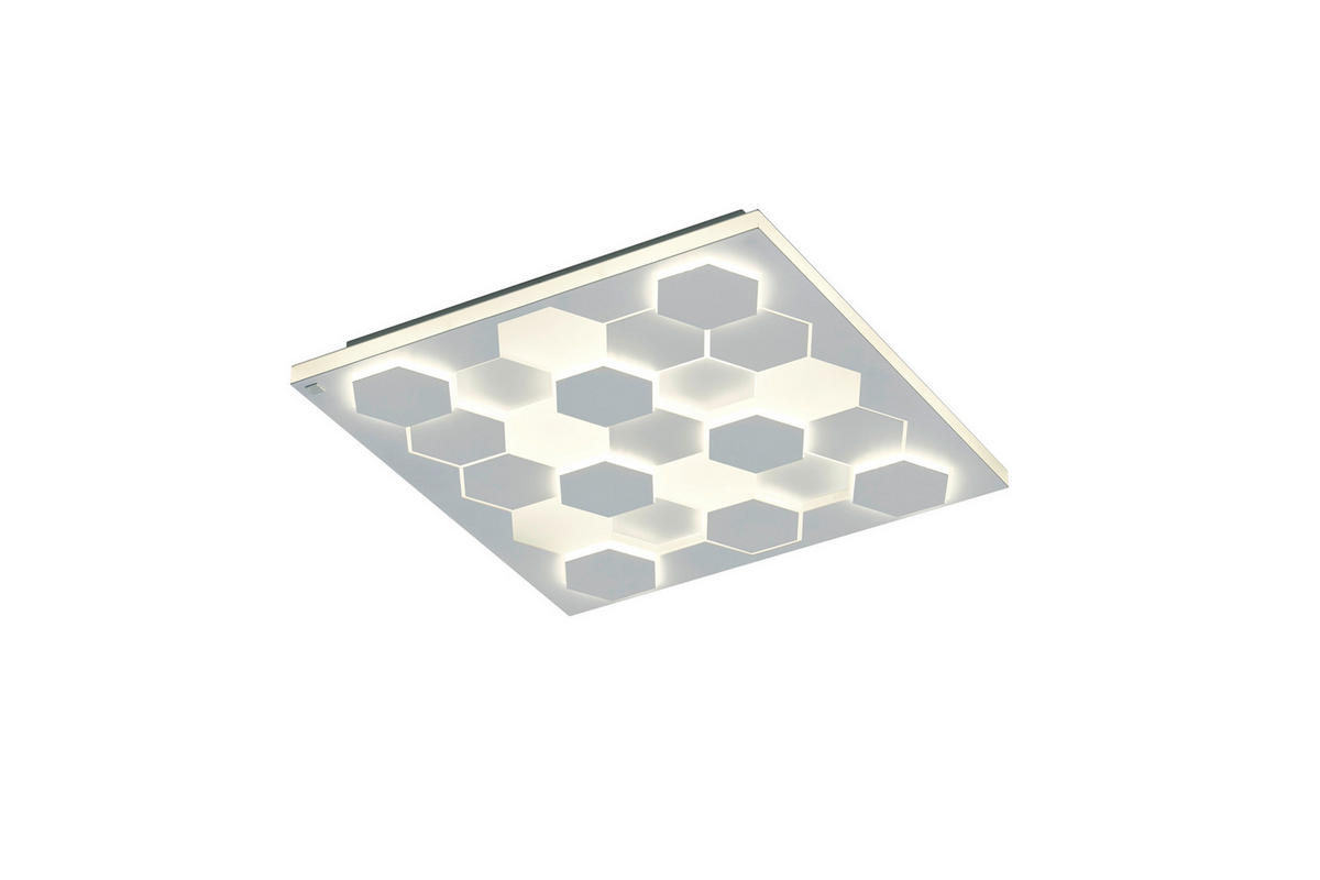 LED-DECKENLEUCHTE Cifavo   - Weiß, Design, Metall (55/55/7,5cm) - Cinque