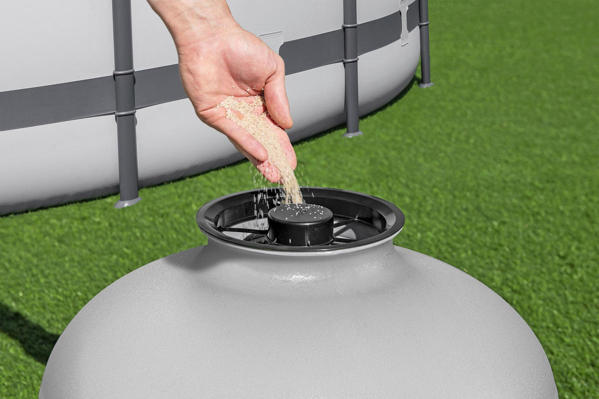 FILTERPUMPE FLOWCLEAR 58486  - Orange/Weiß, KONVENTIONELL, Kunststoff/Metall (71/48,5/75cm) - Bestway