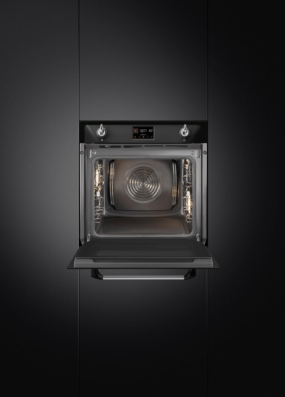 EINBAUBACKOFEN SOP6902S2PN  - Schwarz, Basics, Glas/Metall (59,7/59,2/54,8cm) - SMEG