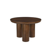 ESSTISCH 120/120/76 cm Echtholz  Holz rund Braun  - Braun, MODERN, Holz (120/120/76cm) - MID.YOU