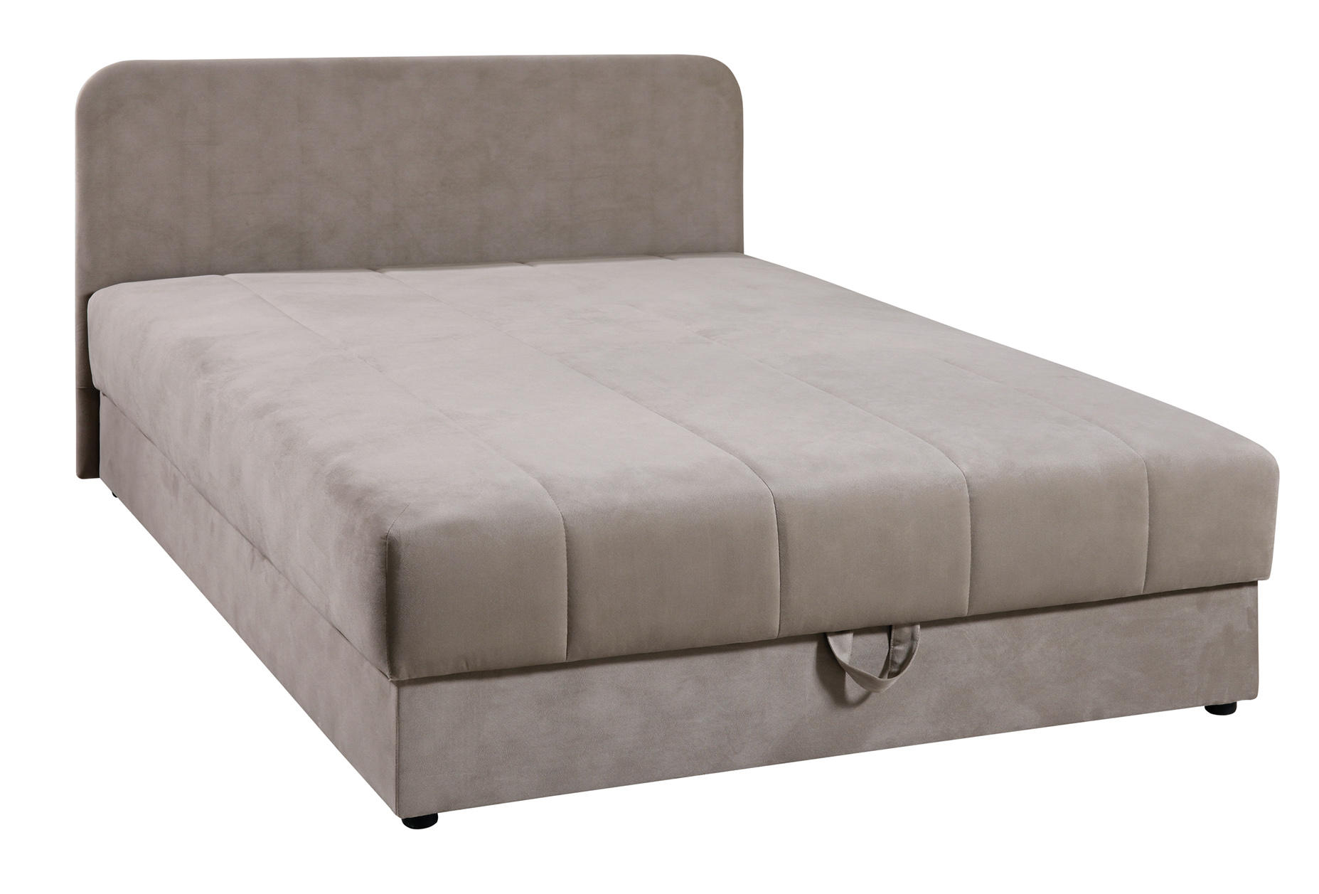 POSTELJA Z VZMETNICO 140 cm   x 200 cm  , les, tekstil rjava  - črna/rjava, Konvencionalno, tekstil/les (140/200cm) - Boxxx