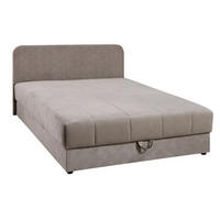BOX KREVET 140/200 cm     smeđa  - crna/smeđa, Konvencionalno, drvo/tekstil (140/200cm) - Boxxx