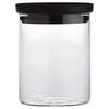 VORRATSDOSE 0,7 l  - Klar/Schwarz, Basics, Glas/Kunststoff (9,5/12cm) - Homeware Profession.