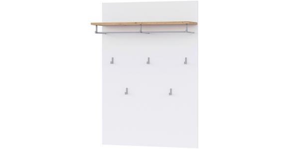 GARDEROBENPANEEL  in 83,4/120,6/26,6 cm  - Weiß/Eiche Artisan, MODERN, Holzwerkstoff (83,4/120,6/26,6cm) - Carryhome