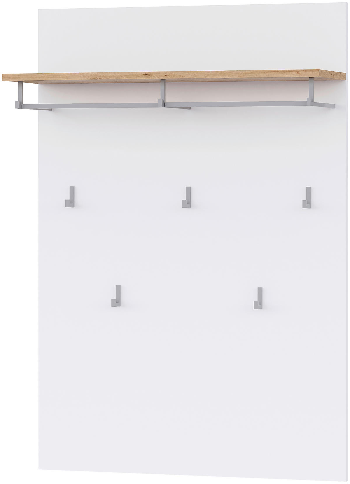 GARDEROBENPANEEL  in 83,4/120,6/26,6 cm  - Weiß/Eiche Artisan, MODERN, Holzwerkstoff (83,4/120,6/26,6cm) - Carryhome