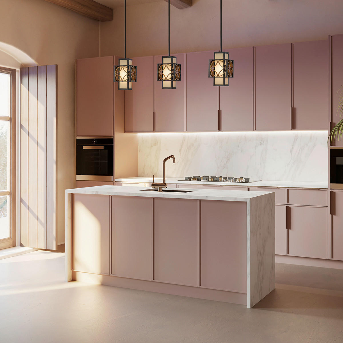 HÄNGELEUCHTE Elstead Remy 20.3/44 cm   - Goldfarben/Bronzefarben, KONVENTIONELL, Metall (20.3/44cm) - Elstead Lighting