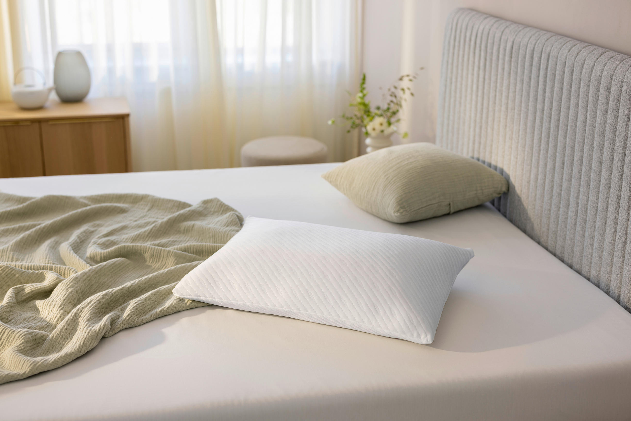 NACKENKISSEN  80/40 cm  - Weiß, Basics, Textil (80/40cm) - Tempur