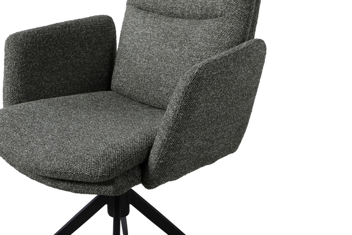 NASLANJAČ, kovina, tekstil temno zelena  - črna/temno zelena, Design, kovina/tekstil (62/88/64cm) - Novel