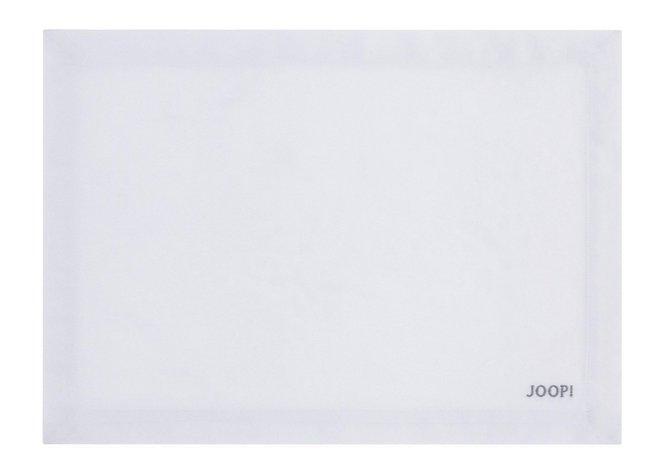 Tischset 2er Set Textil Silberfarben, Weiß 36/48 cm  - Silberfarben/Weiß, Design, Textil (36/48cm) - Joop!