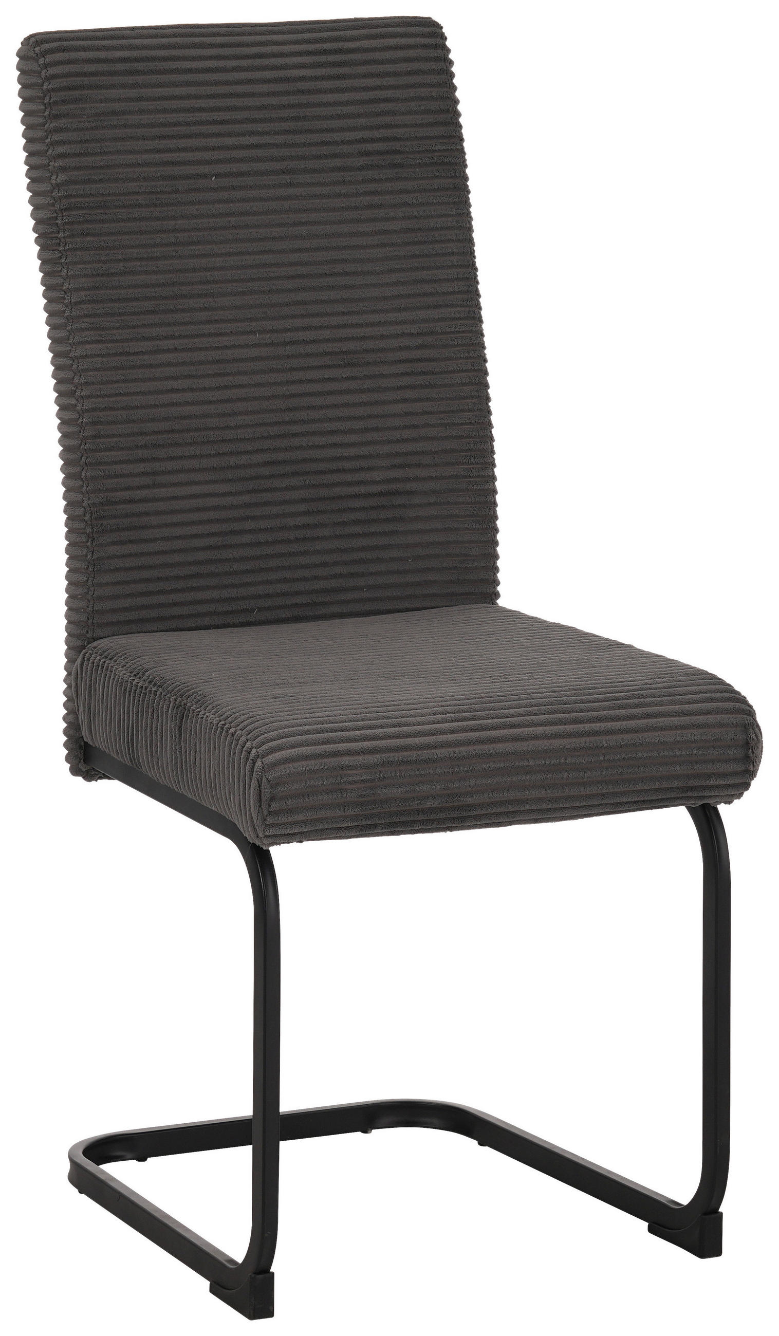 SCHWINGSTUHL   Mikrofaser  - Schwarz/Grau, MODERN, Textil/Metall (46/100/61cm) - MID.YOU