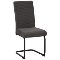 SCHWINGSTUHL   Mikrofaser  - Schwarz/Grau, MODERN, Textil/Metall (46/100/61cm) - MID.YOU