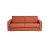 SCHLAFSOFA in Textil Rot  - Chromfarben/Rot, Konventionell, Textil/Metall (195/84/100cm) - Bali