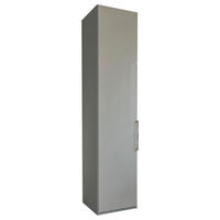 OMARA ZA OBLAČILA, siva, sivorjava  - siva/sivorjava, Design, steklo/leseni material (50/236/58cm) - Dieter Knoll