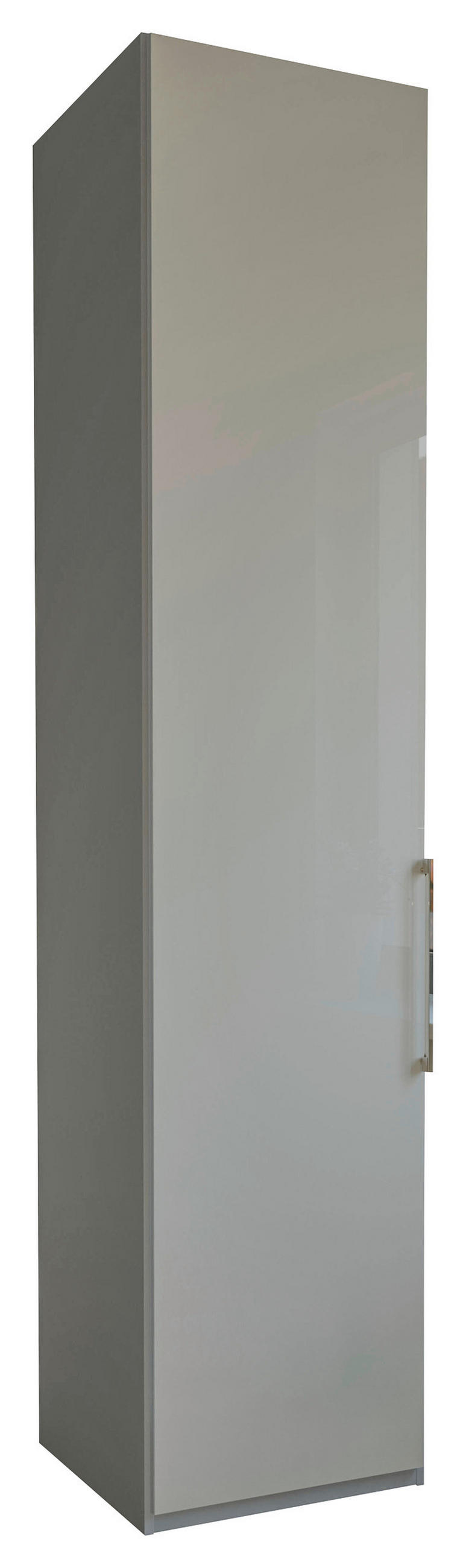 OMARA ZA OBLAČILA, siva, sivorjava  - siva/sivorjava, Design, steklo/leseni material (50/236/58cm) - Dieter Knoll