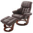 RELAXSESSEL Lederlook Echtleder Hocker, Relaxfunktion - Walnussfarben/Braun, KONVENTIONELL, Leder/Textil (90/104/91cm) - Cantus RELAXSESSEL Lederlook Echtleder Hocker, Relaxfunktion - Walnussfarben/Braun, KONVENTIONELL, Leder/Textil (90/104/91cm) - Cantus