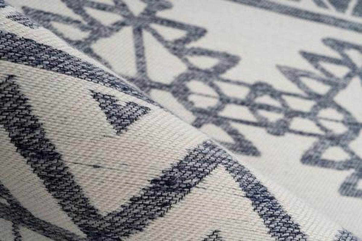 VENKOVNÍ KOBEREC, 80/150 cm, antracitová, krémová - krémová/antracitová, Basics, textil/plast (80/150cm)