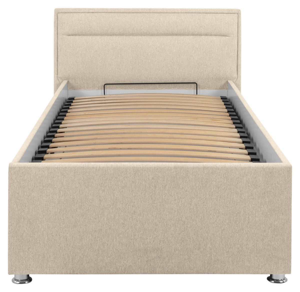 POLSTERBETT Bettkasten, Matratze, Lattenrost Beige 90/200 cm  - Beige, MODERN, Holz/Kunststoff (90/200cm) - MID.YOU