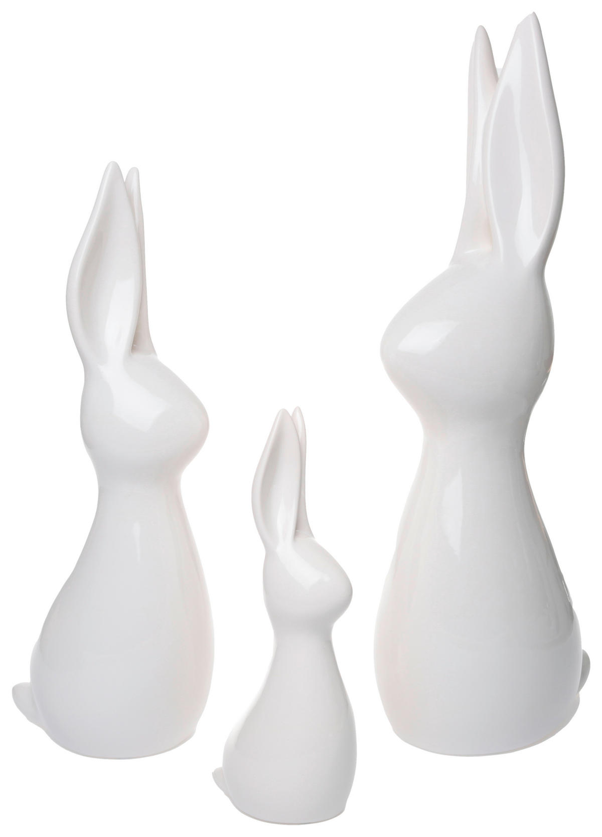 DEKOHASE - Weiß, LIFESTYLE, Keramik (16/12/39cm)