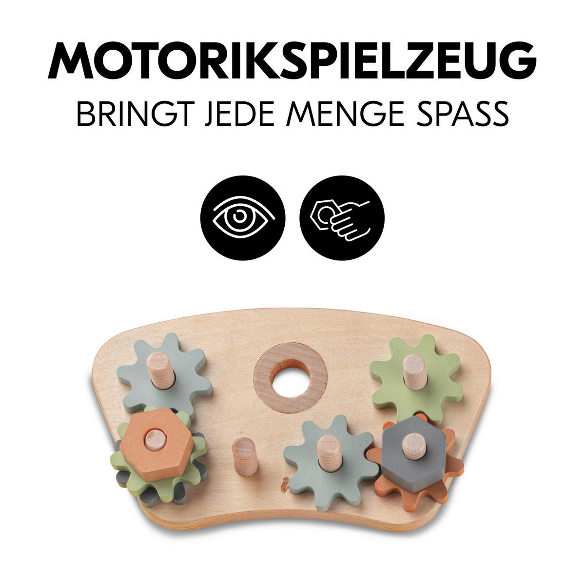 MOTORIKSPIEL - Buchefarben, Basics, Holz (20/5/11cm) - Hauck