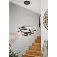 ZÁVĚSNÉ LED SVÍTIDLO, 80/200 cm  - bílá/černá, Design, plast (80/200cm) - Dieter Knoll