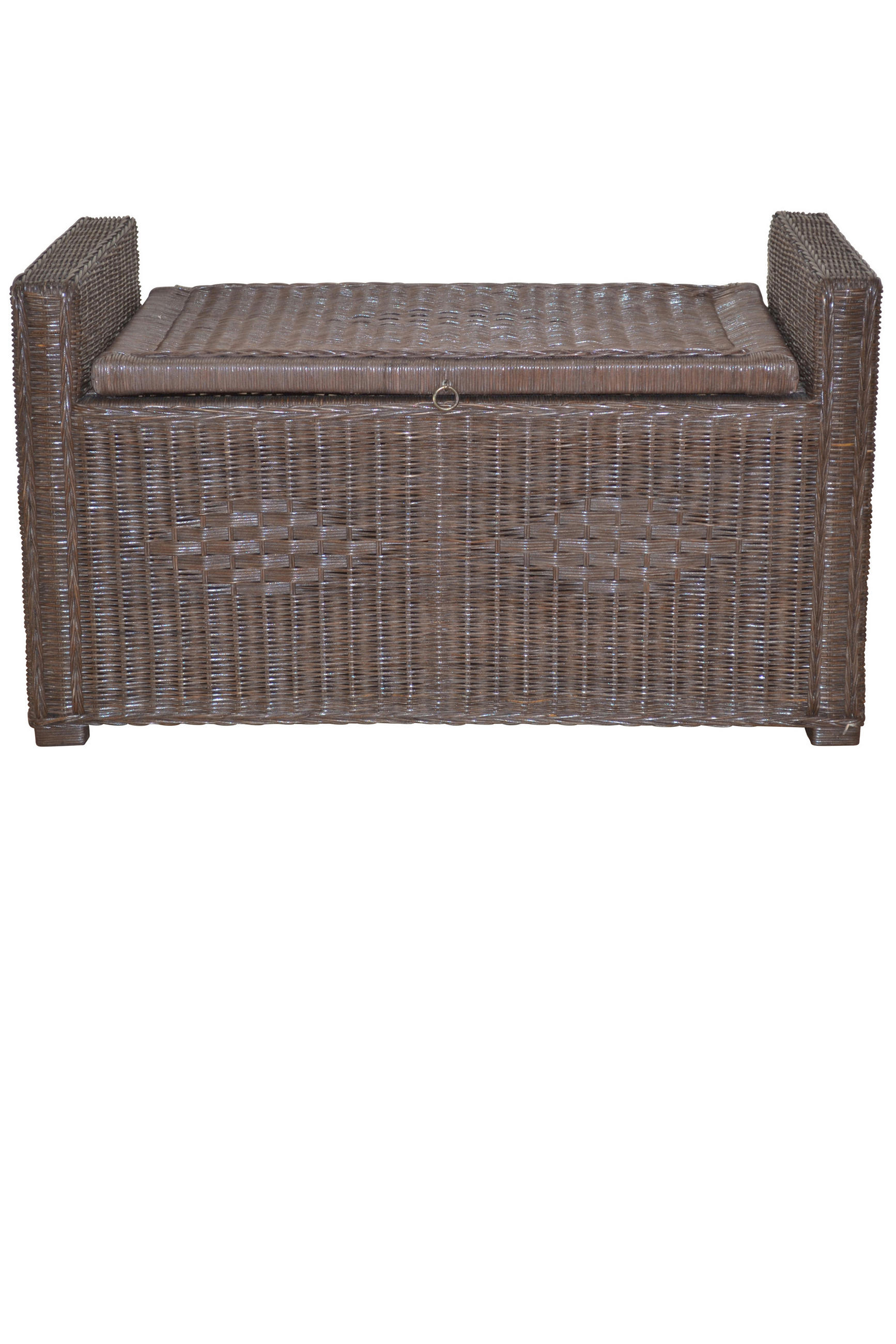 SITZBANK Braun Rattan  - Braun, KONVENTIONELL, Holz (45/90/51cm) - MID.YOU