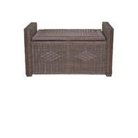 SITZBANK Braun Rattan  - Braun, KONVENTIONELL, Holz (45/90/51cm) - MID.YOU
