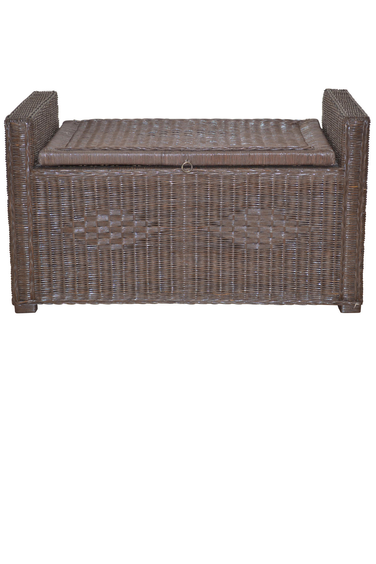 SITZBANK Braun Rattan  - Braun, KONVENTIONELL, Holz (45/90/51cm) - MID.YOU