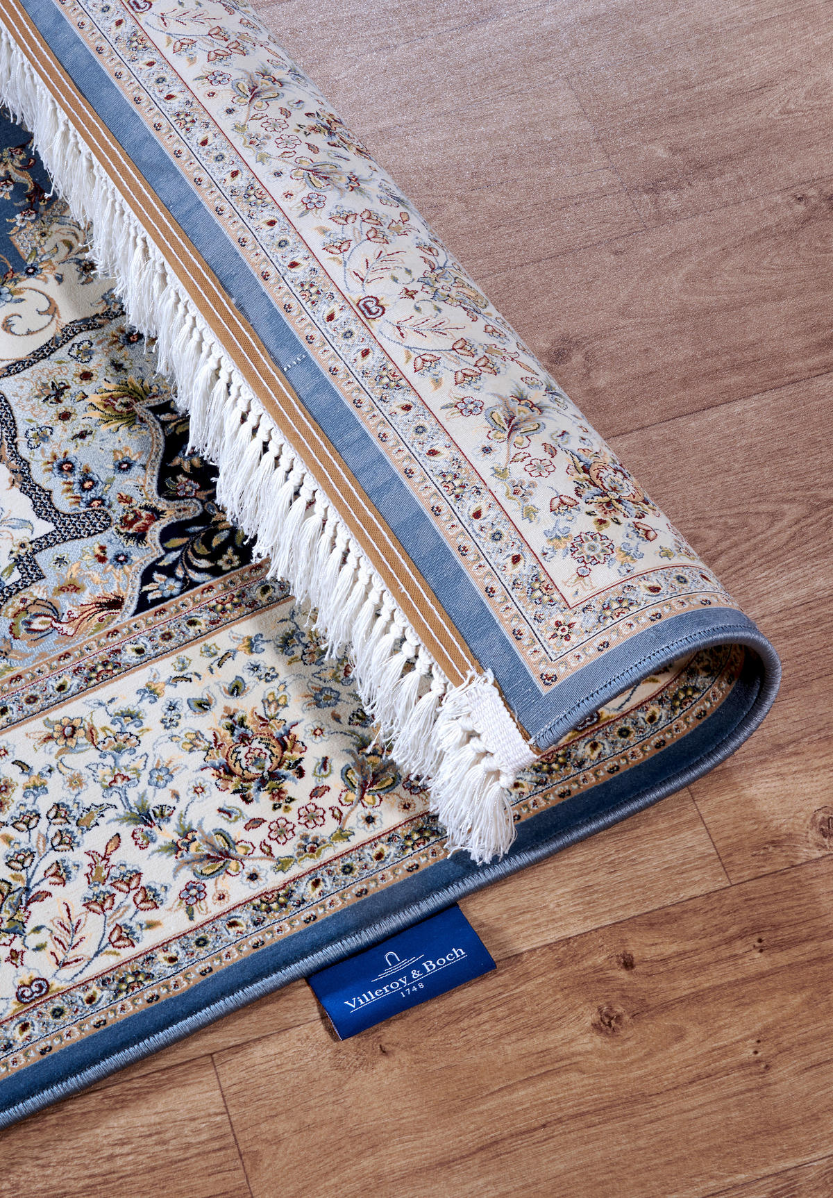 FLACHWEBETEPPICH 128/190 cm Kollektion 1870 Creme, Hellblau  - Creme/Hellblau, Design, Kunststoff/Textil (128/190cm) - Villeroy & Boch