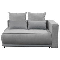 RÉCAMIERE Grau Plüsch  - Rosa/Grau, Design, Kunststoff/Textil (168/73/99cm) - MID.YOU