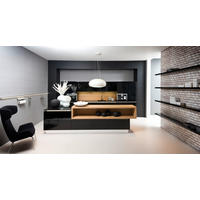 EINBAUKÜCHE NOVA LACK  - Schwarz, Design, Holzwerkstoff - Nolte Küchen