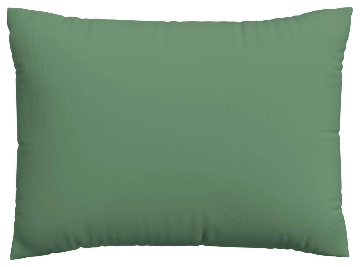 KOPFPOLSTERBEZUG KNITTED JERSEY 60/80 cm  - Grün, Basics, Textil (60/80cm) - Schlafgut