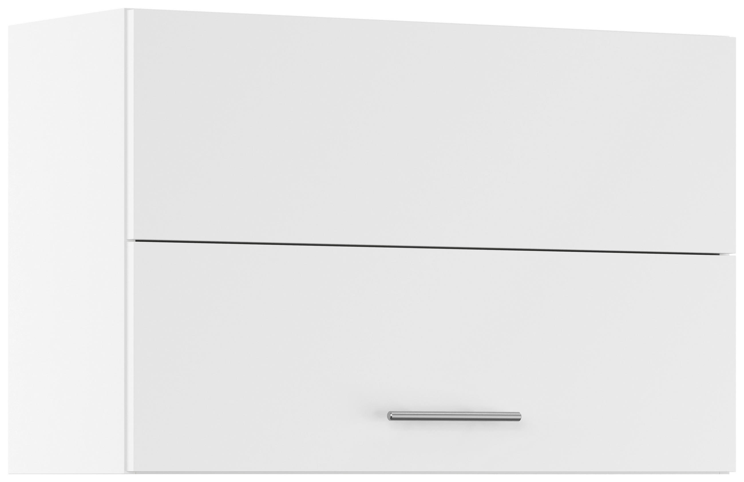 KÜCHENOBERSCHRANK 90/57,9/34,2 cm  in Weiß  - Edelstahlfarben/Weiß, Basics, Holzwerkstoff/Metall (90/57,9/34,2cm) - Impuls