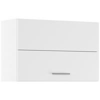 KÜCHENOBERSCHRANK 90/57,9/34,2 cm  in Weiß  - Edelstahlfarben/Weiß, Basics, Holzwerkstoff/Metall (90/57,9/34,2cm) - Impuls