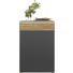 SCHUHSCHRANK 64/98/42,5 cm - Eichefarben/Silberfarben, Design, Glas/Holz (64/98/42,5cm) - Voglauer SCHUHSCHRANK 64/98/42,5 cm - Eichefarben/Silberfarben, Design, Glas/Holz (64/98/42,5cm) - Voglauer