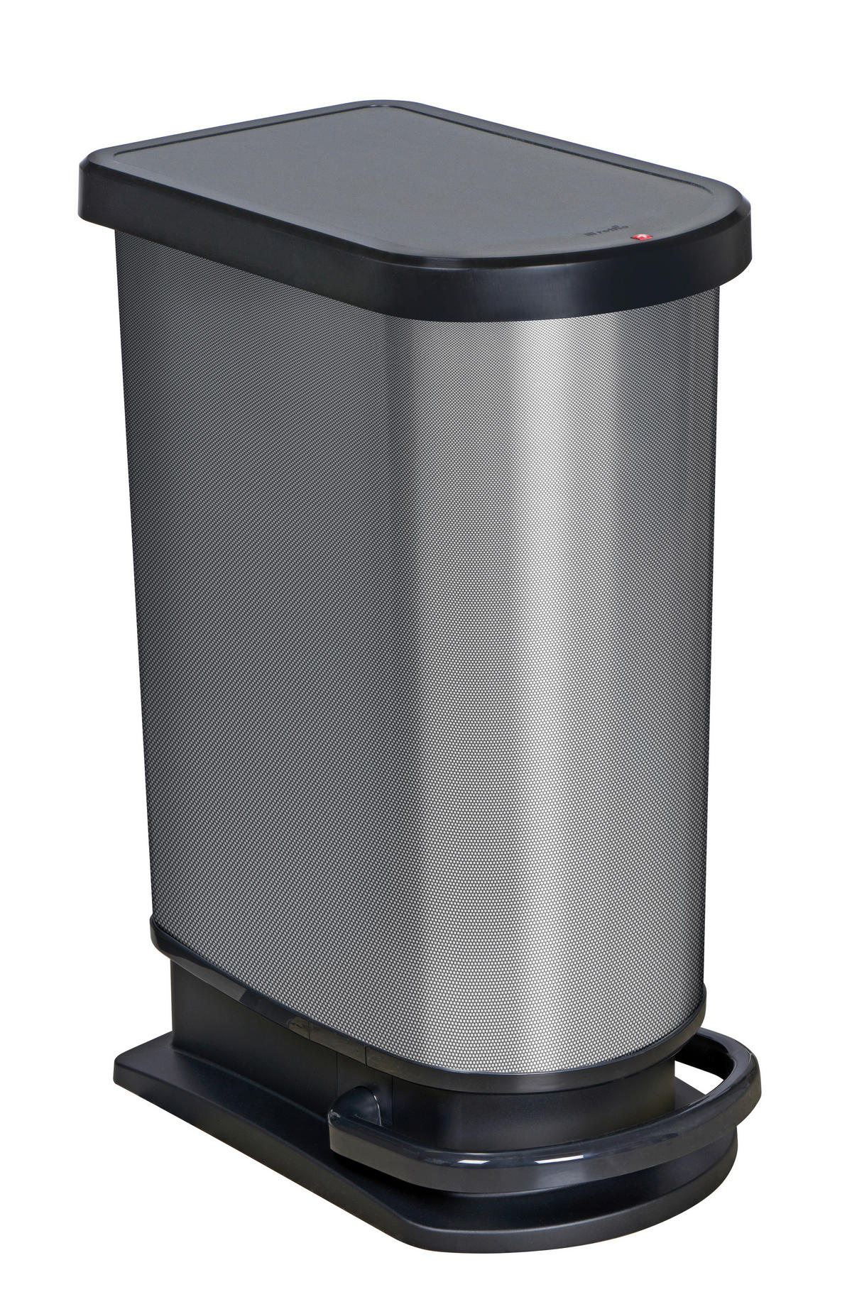 ABFALLEIMER Kunststoff   - Silberfarben, Basics, Kunststoff (44/29/67cm) - Rotho