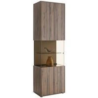 VITRIN tömör antik fa, bükk bükkszínű, homok  - bükkszínű/fekete, Design, Üveg/fa (62/206/43cm) - Johann Jakob