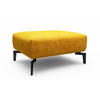 HOCKER in Textil Gelb  - Gelb/Schwarz, Design, Textil/Metall (90/70/46cm) - SENSOO