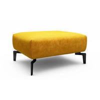 HOCKER in Textil Gelb  - Gelb/Schwarz, Design, Textil/Metall (90/70/46cm) - SENSOO