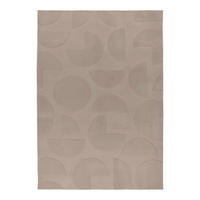 FLACHWEBETEPPICH Wohnzimmer 120/170 cm Taupe rechteckig  - Taupe, Basics, Textil (120/170cm) - Kayoom
