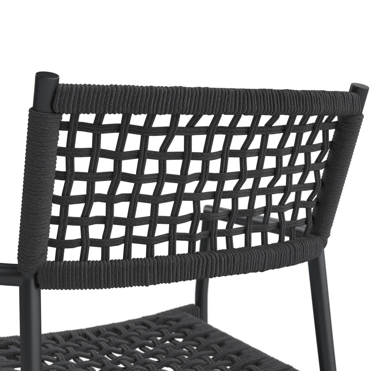 STOHOVATELNÉ KŘESLO, kov, textil - antracitová, Moderní, kov/textil (56/86/58cm) - Ambia Garden