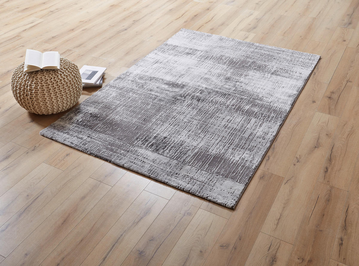 VINTAGE-TEPPICH 133/190 cm Grau  - Grau, Design, Textil (133/190cm) - Novel