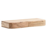 NÁSTENNÁ POLICA, akácia, farba akácie, 60/8/20 cm - farba akácie, Design, drevo (60/8/20cm) - Livetastic