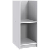 SPODNÝ REGÁL, 34/83/38 cm - biela, Modern, kompozitné drevo (34/83/38cm) - MID.YOU