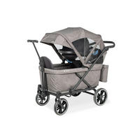 BOLLERWAGEN CRUISER PI500 Hellgrau 118/64/64 cm  - Hellgrau, Basics, Textil/Metall (118/64/64cm) - Pinolino
