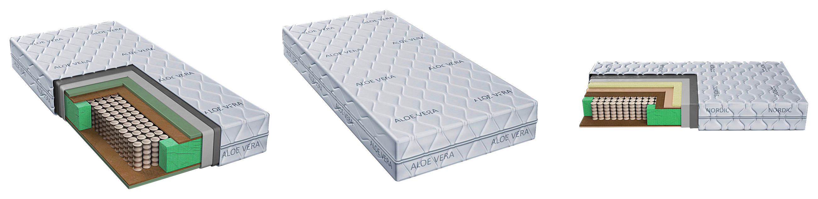 Thumbnail - Boxxx Taschenfederkernmatratze, Textil, H3, 140x200 cm, Oeko-Tex® Standard 100, Bezug abnehmbar/waschbar, mit Aloe Vera,...