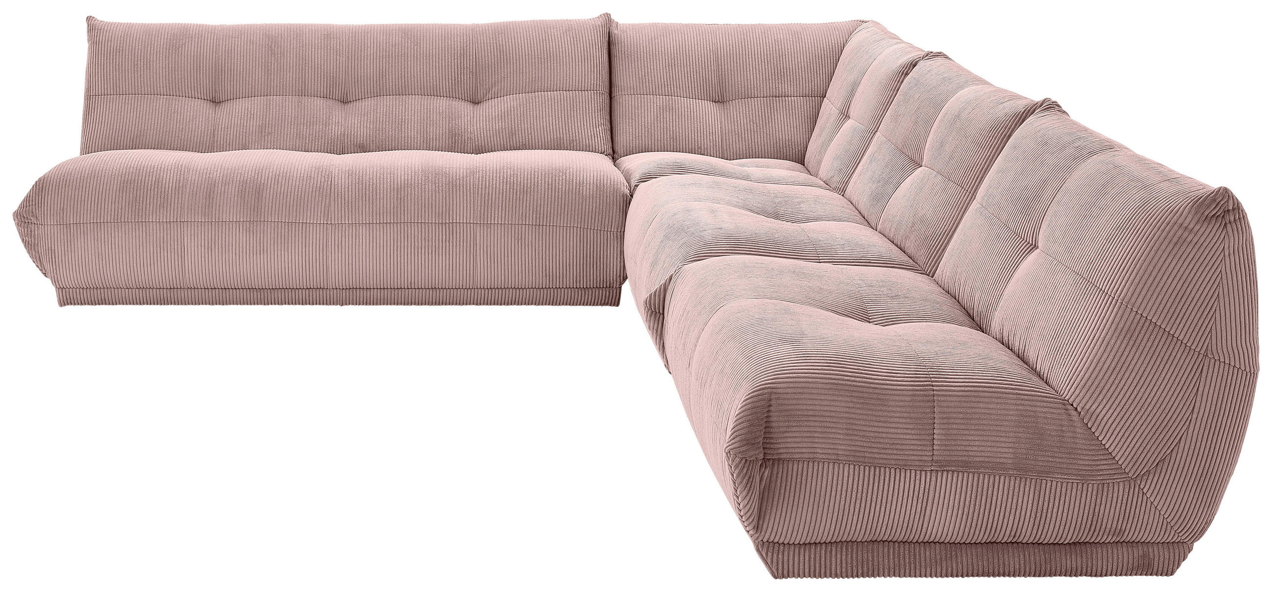 ECKSOFA in Cord Altrosa  - Altrosa, Trend, Textil (285/315cm) - Livetastic